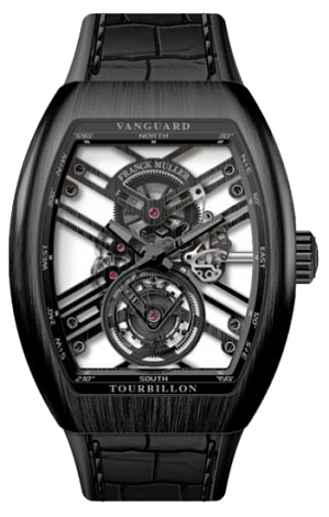 Replica Franck Muller Vanguard Tourbillon Skeleton watch V 45 T SQT BL Ti